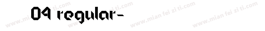 王永强英文04 Regular字体转换